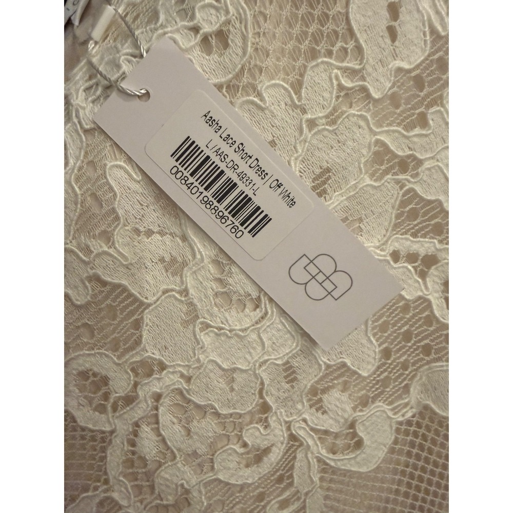 Baltic‎ Born Aasha Lace Midi Dress Size Large Boho Lace off white - Picture 6 of 11